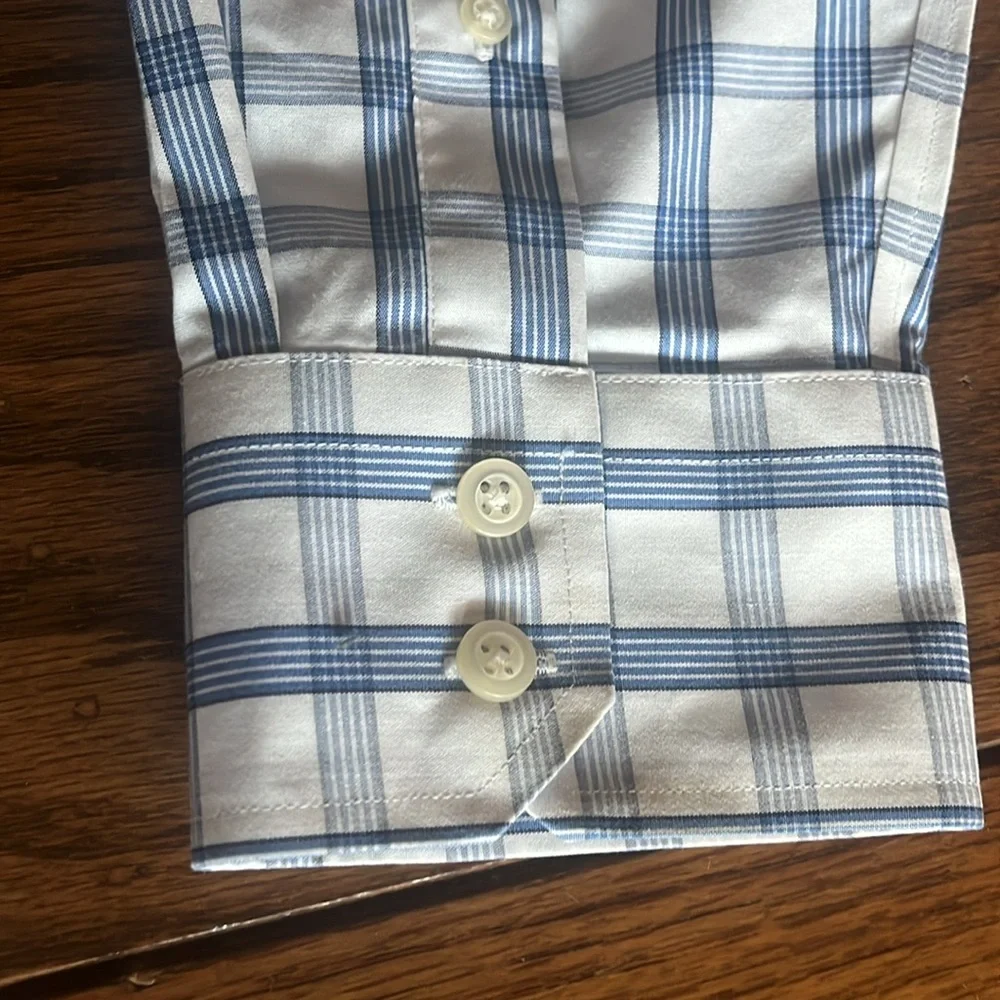 Banana Republic non iron slim fit Striped Button down shirt Size L